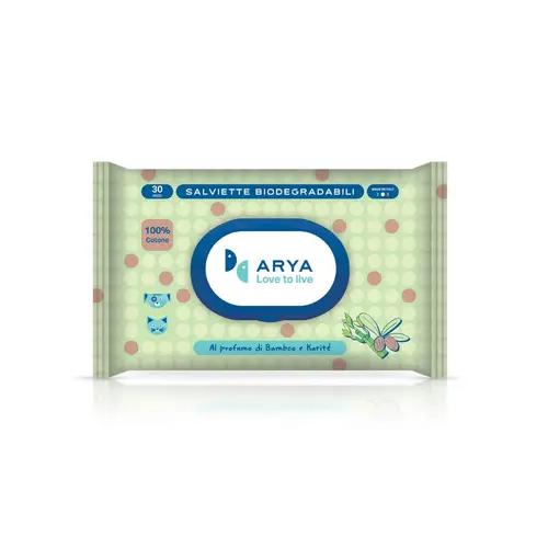 Arya مناديل مبللة للحيوانات الأليفة 30 قطعة