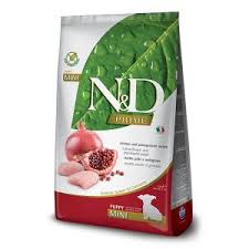 طعام جاف فارمينا N&D دجاج ورمان للجراء الصغيرة - 2.5 كجم