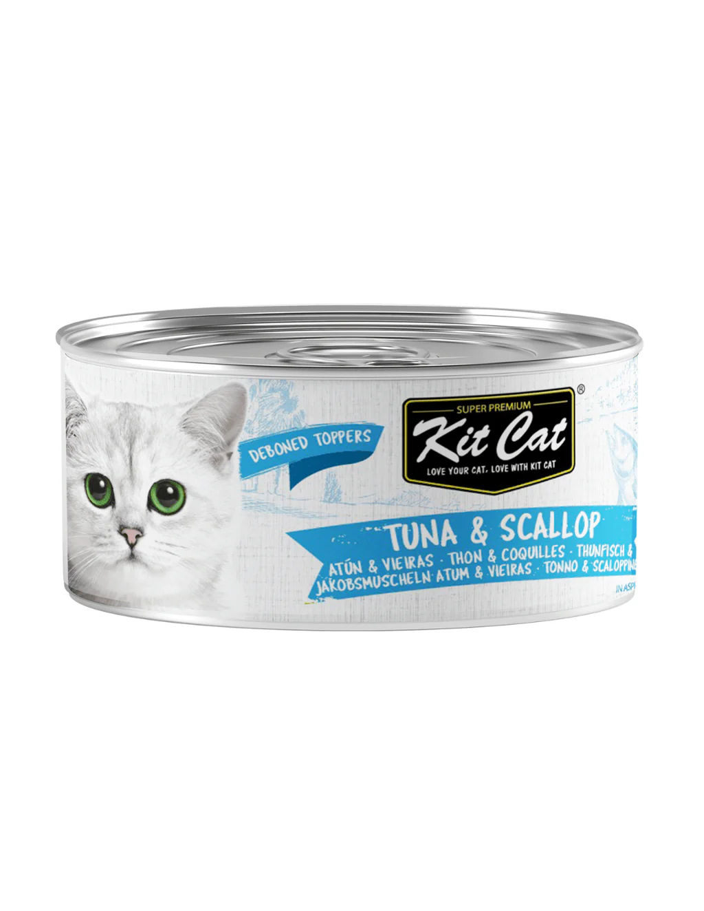 Kit Cat تونا منزوع العظم 80 جم – مكافآت قطط