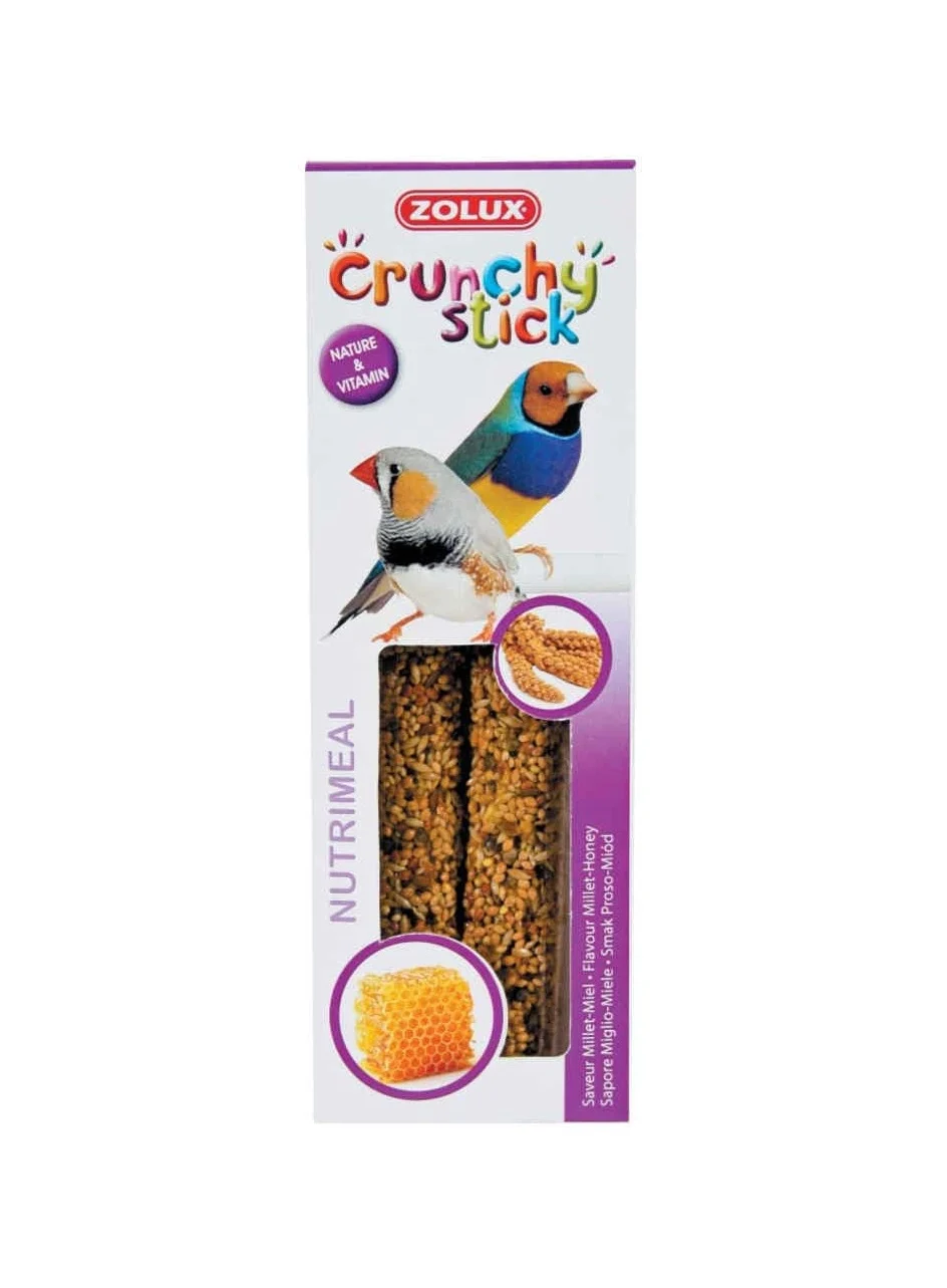 زولكس كرانشي ستيكس مكافات البذور و الدخن لطيور الاكزوتيك- 85 جرام